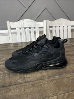 Nike Air Max 270 React Triple
Black Sneakers Mens Sz 13
Running Shoes